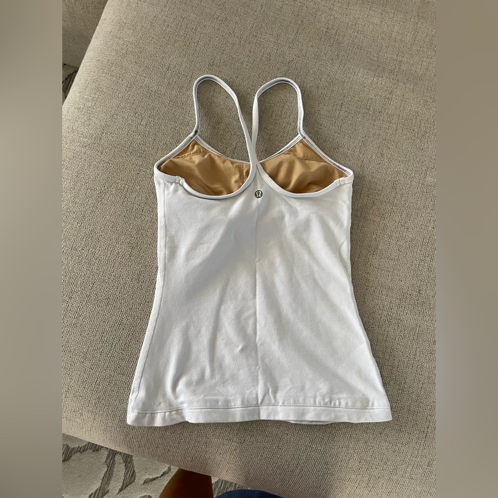 Lululemon Power Y Tank size 6 in White